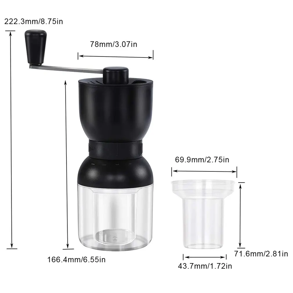 Ручная кофемолка керамическая для зерен ручная кофемашина Fpr кемпинга