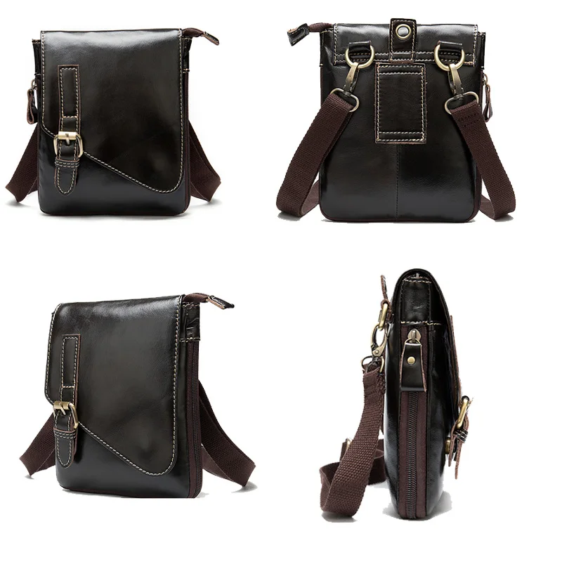 MVA Для мужчин из натуральной кожи мужские сумки через плечо кожаные на для