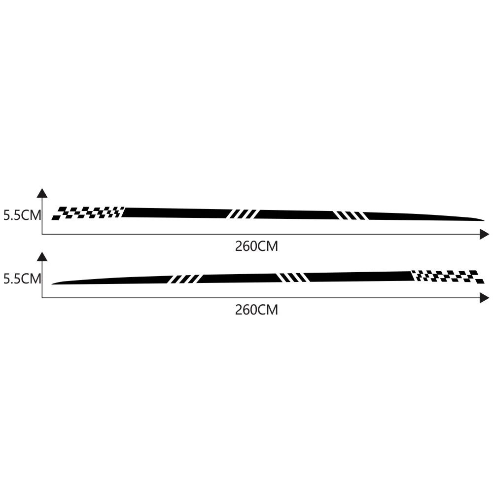

Black Car Body Stickers Decal Decoration Graphics Self Adhesive Stripe