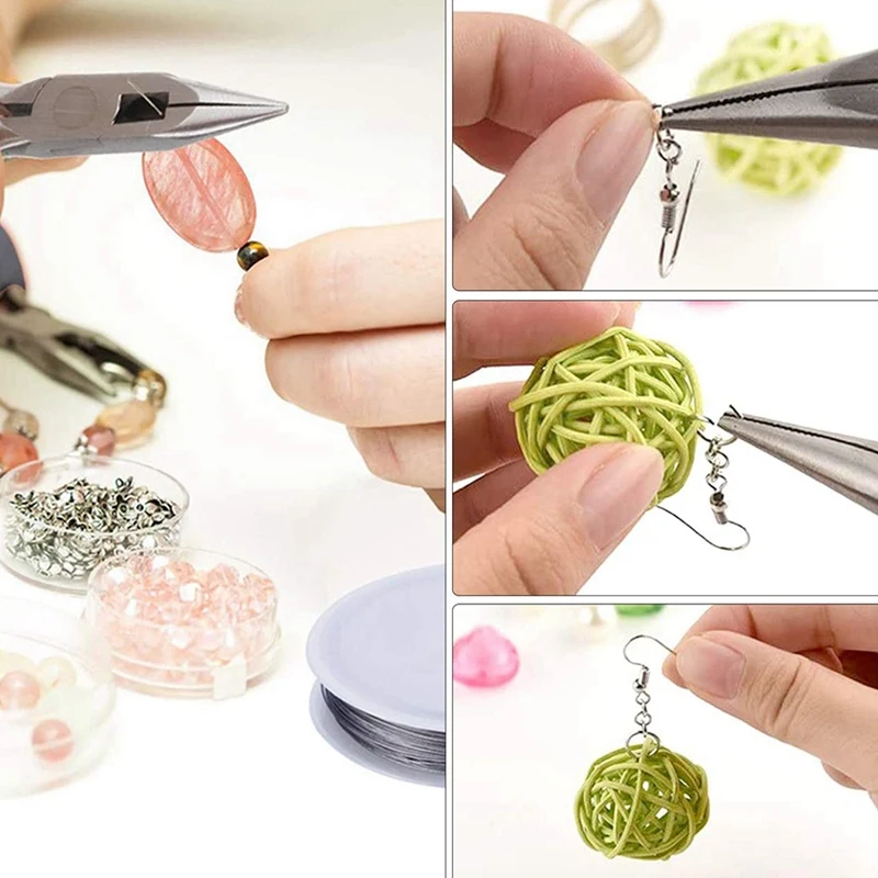 

Jewelry Making DIY Bracelet Necklace Material Tool Pliers,Jewelry Set Getting Started,Bracelet,Earring Making Kit