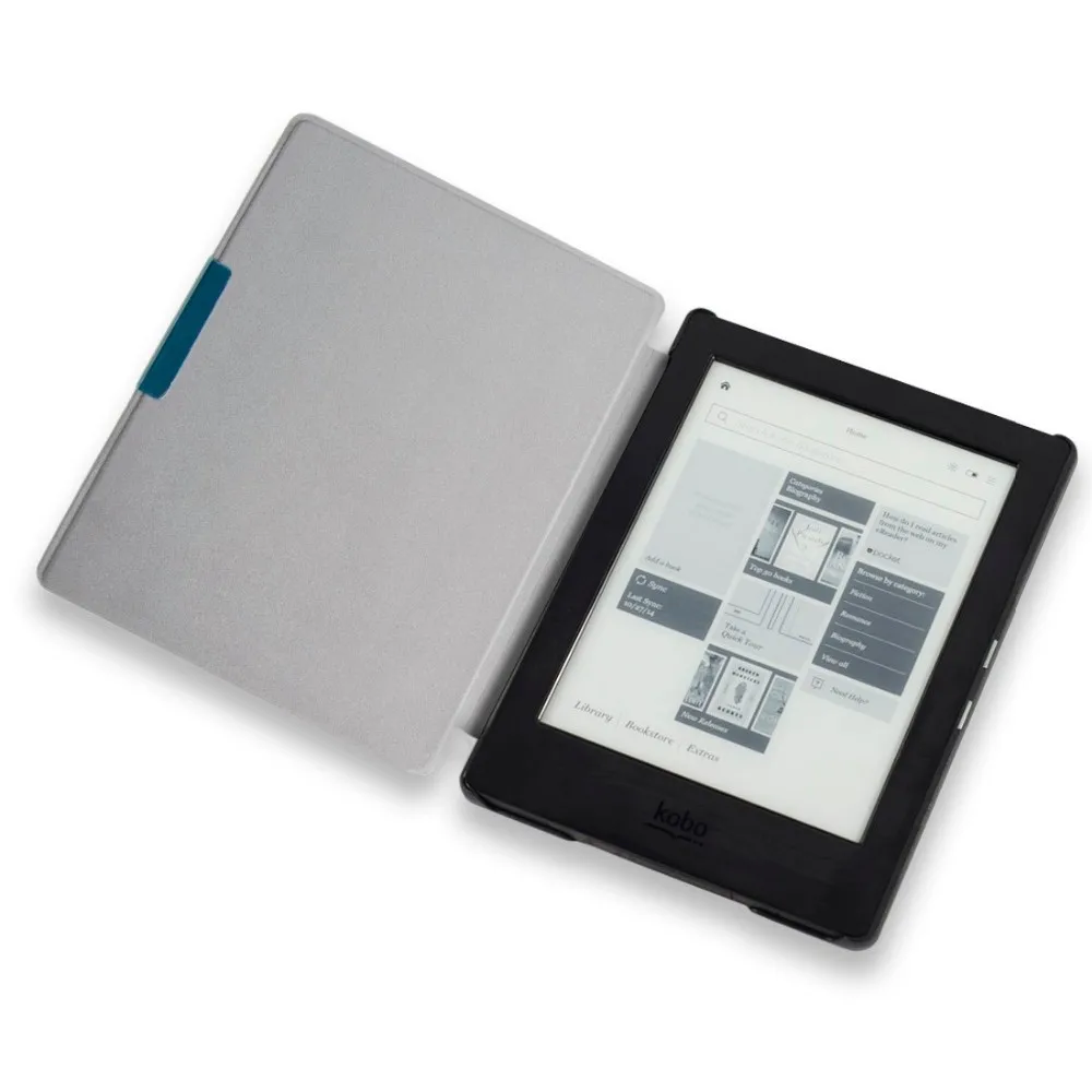Тонкий кожаный чехол для kobo aura h2o 6 8 2014 ereader smart cover Kobo дюймов capa|smart cover|smart casecase for |
