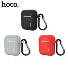 Мягкий силиконовый защитный чехол для наушников Hoco для Apple Airpods 1 2, ультратонкий ударопрочный чехол для наушников AirPods 2 1, защита