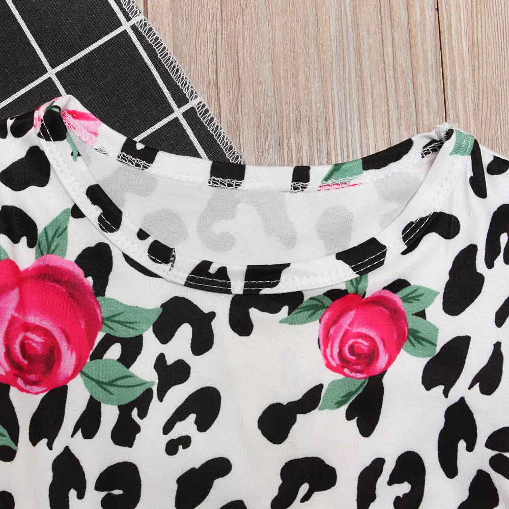 Платье принцессы с цветочным принтом для девочек детское Красное Кружевное