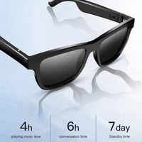 e10 2 in 1 smart glasses bone conduction headphones replaceable prescription lenses bluetooth earphone stereo music sunglasses