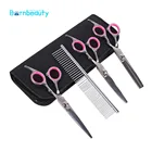 Домашние питомцы собаки Уход за лошадьми ножницы 7 штук в упаковке профессиональная Нержавеющаясталь филировочные ножницы острый край ножницы для стрижки питомцев кошек и собак Ножницы Инструмент