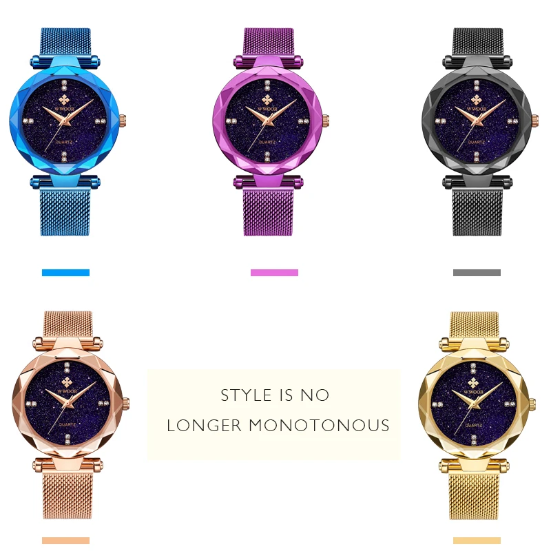 Женские наручные часы WWOOR роскошные брендовые модные повседневные женские