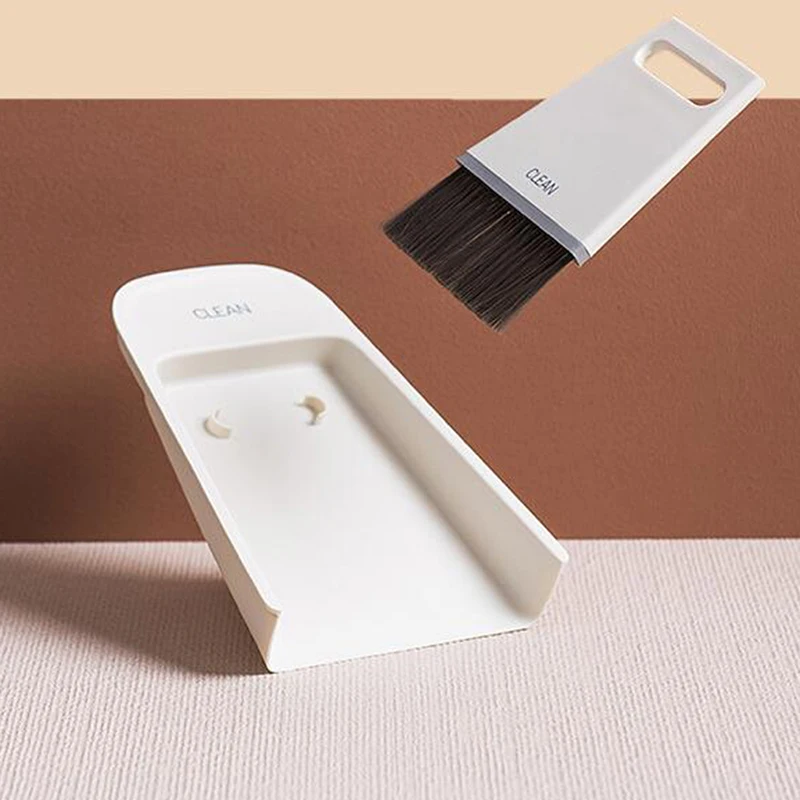 

Desktop Sweep Cleaner Table Brush Wiper Scraper Kitchen Accessories Cute Mini Broom Dustpan Combination Household Cleaning Set