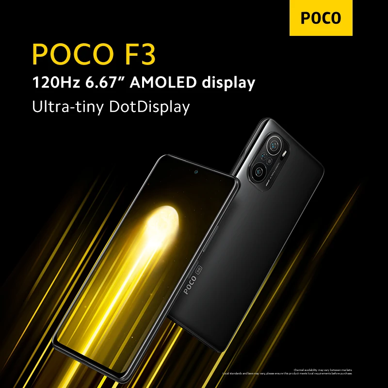 Смартфон глобальная версия POCO F3 8 ГБ 256G Snapdragon 870 восемь ядер 5G 6 67 дюйма 120 Гц E4 AMOLED