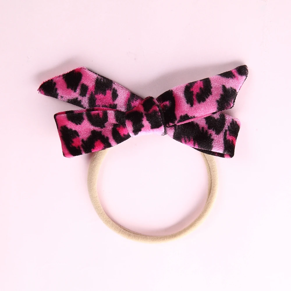 Diadema el&aacute;stica de leopardo para beb&eacute;, para ni&ntilde;a turbante, accesorios para el cabello para ni&ntilde;a-4