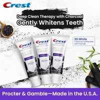 original crest 3d white whitening therapy charcoal toothpaste deep clean oral hygiene stain remove whitening squeeze tooth paste