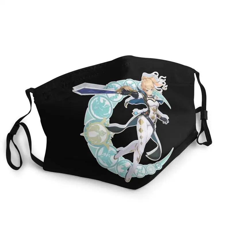 

Genshin Impact Albedo Washable Mouth Face Mask Men Anime Game Dustproof Mask Protection Cover Respirator Muffle