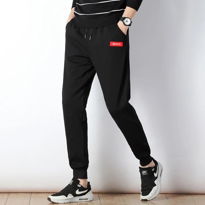 

Мужские спортивные брюки DayCloth, весенние шаровары, мужские хлопковые спортивные брюки, брюки-карандаш для бега, бодибилдинга, фитнеса, спорт...