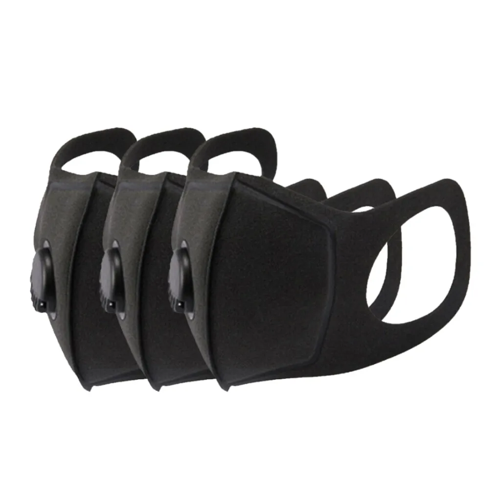 3 шт. маски для улицы анти-дымовая Пылезащитная маска лица угольный фильтр