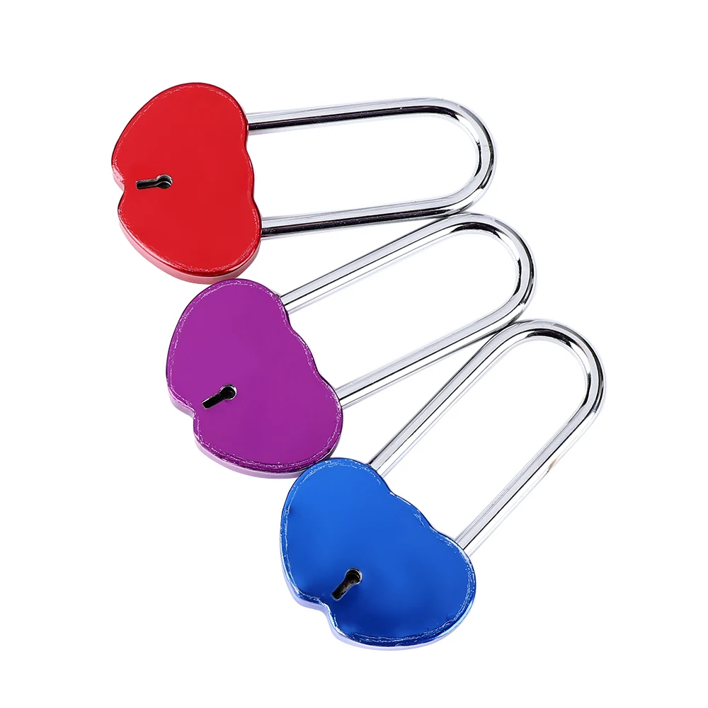 1 Pcs Heart Padlocks Vintage Metal Pad Lock with Two Keys For Jewelry Box Diary Book Suitcase | Обустройство дома
