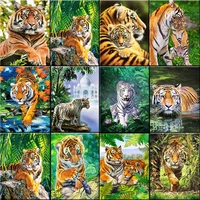 5d full diamond embroidery tiger animal diamond painting rhinestone pictures beads embroidery set home decoration gift for kid
