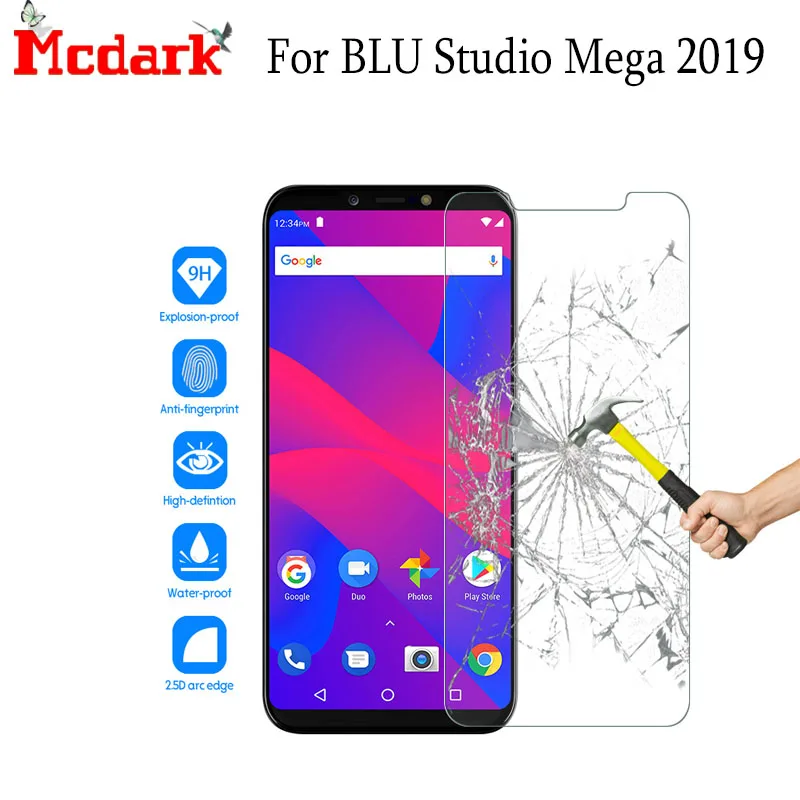 Закаленное стекло для BLU Studio Mega 2019 защита переднего экрана 6 0 дюйма закаленное
