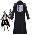 Плащ для косплея из аниме атака на Титанов, длинный плащ Эрена, костюмы на Хэллоуин