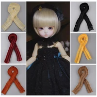 muziwig tress for dolls 5100cm doll hair piece brown white red blue black grey straight doll hair for bjd doll diy hair wigs
