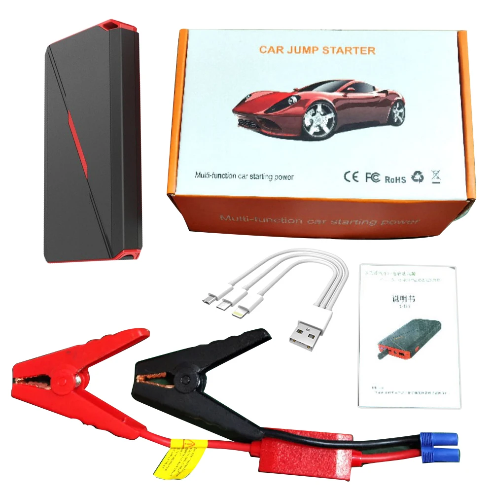 

Jump Starter 20000mAh 12V Power Bank Safe Small Portable Charger Launcher for Car Auto External Battery Charger