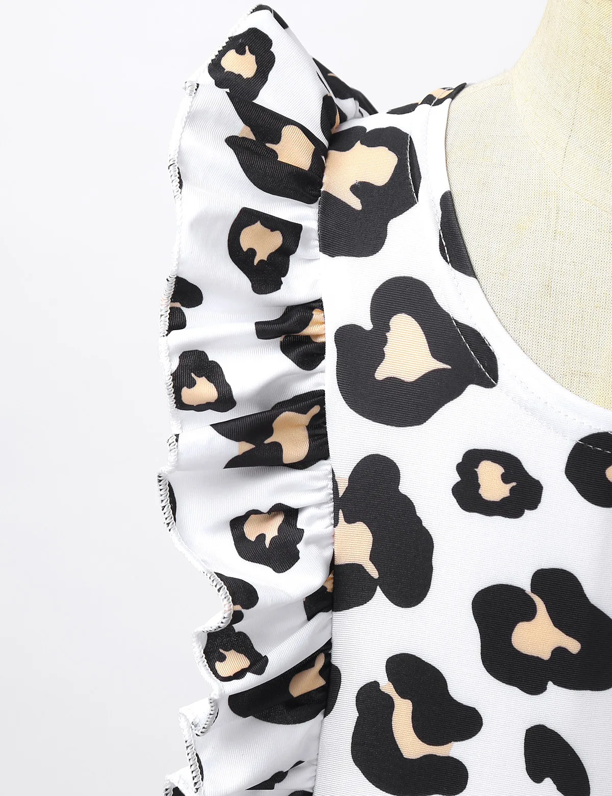 

Toddler Baby Swimwear Kids Girl 2020 Leopard Print Ruffle Swimsuit for Baby Girls One Piece Summer Beach Swimming Bathing Suit