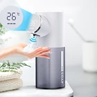 Автоматический дозатор жидкого мыла, Бесконтактный USB Перезаряжаемый умный пенопластовый аппарат, температурный инфракрасный датчик, дезинфицирующее средство для рук