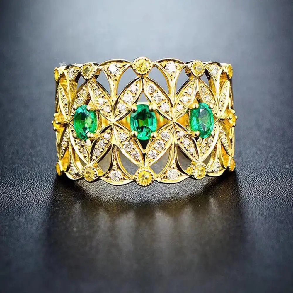 Благородное кольцо Изумрудное Бесплатная доставка натуральный настоящий