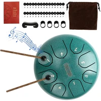steel tongue drum 6 inches hand pan drum 8 notes hand drum percussion steel drum instrument with drumsticks carrying bags