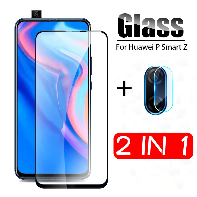 2 в 1 Защитное стекло для huawei p smart Z премиум класса закаленное hauwei 2019 psmartZ STK LX1