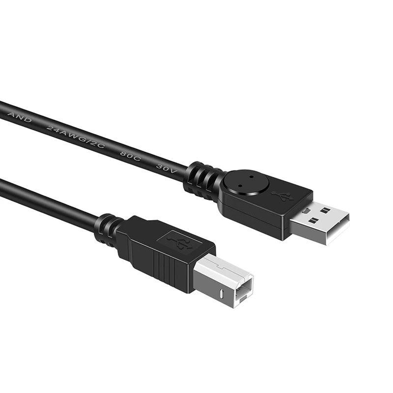 USB 2 0 кабель для печати Type A to B папа-папа Кабель принтера Canon Epson HP ZJiang принтер