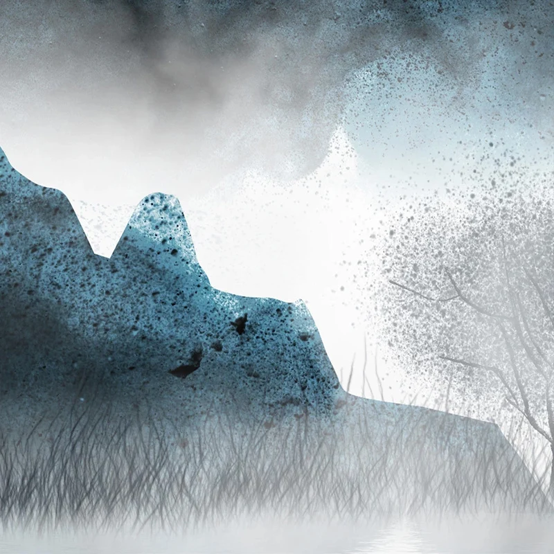 Настенные обои на заказ новинка чернила в китайском стиле пейзаж фото настенные