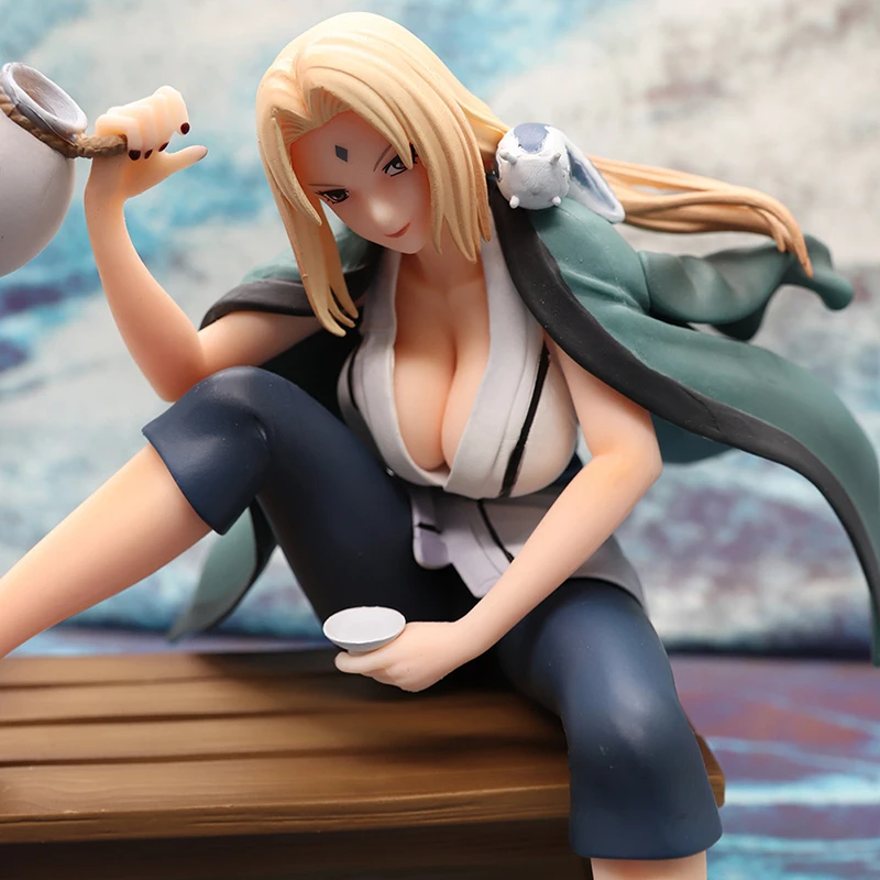 

16CM Shippuden Figurine Anime Tsunate GEM Drinking Sexy Girl Action Figure Sit Ver. Collectible Model Statue PVC Doll Gift Toys