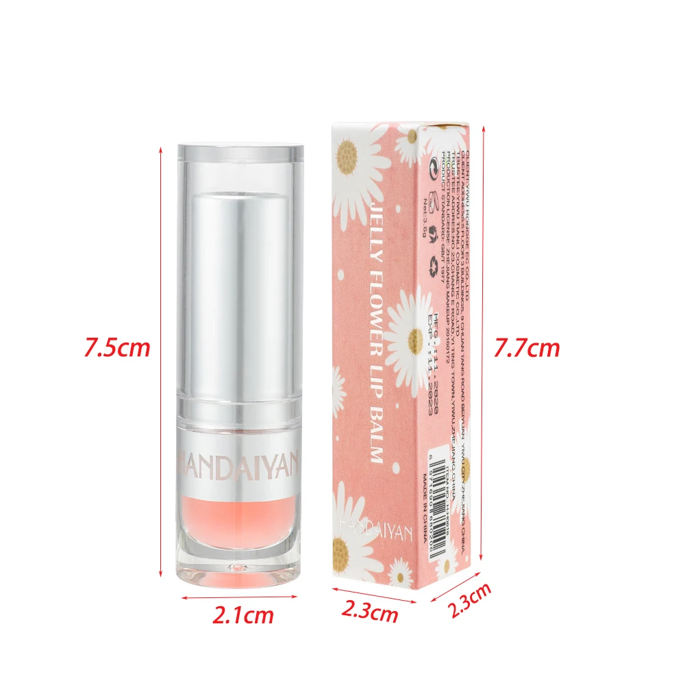 

Temperature Color Change Jelly Lipstick Flower Lip Balm Crystal Lip Gloss Waterproof Long Lasting Nutritious Cosmetic Makeup