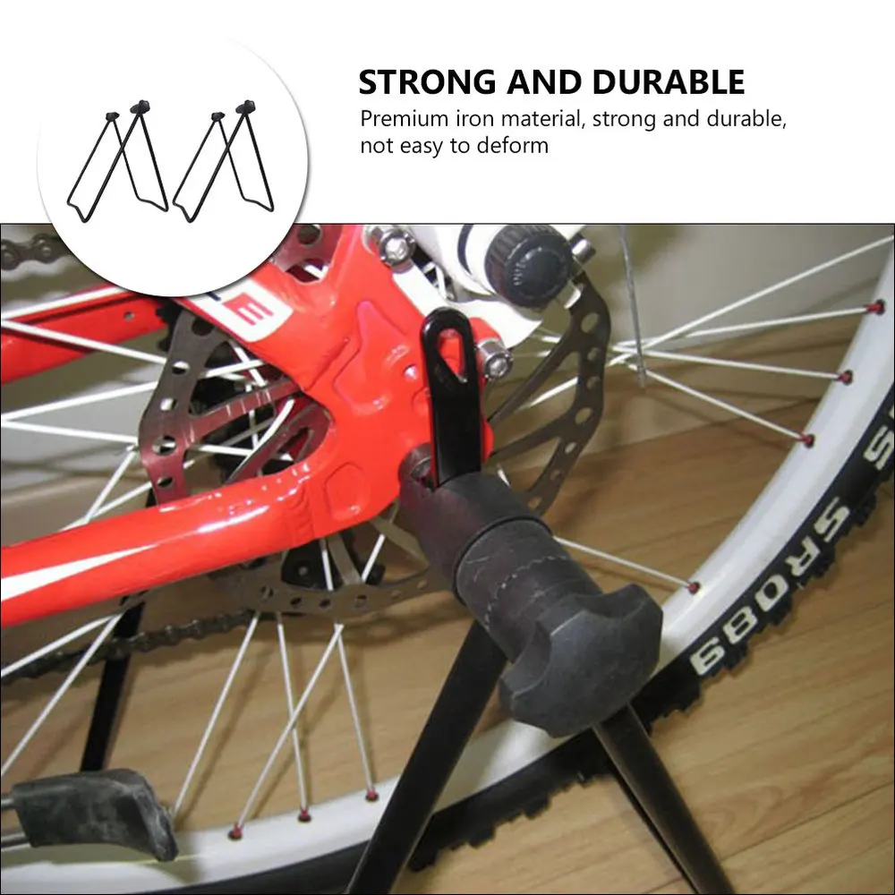 

2 Pcs Practical Bike Parking Shelves Bike Parking Racks Bike Shelves (Black)