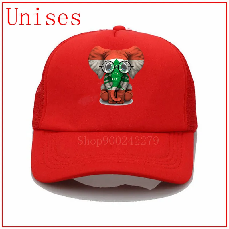 Слоненок с очками и ливанский Ливан флаг задняя живет материя бейсбольная кепка