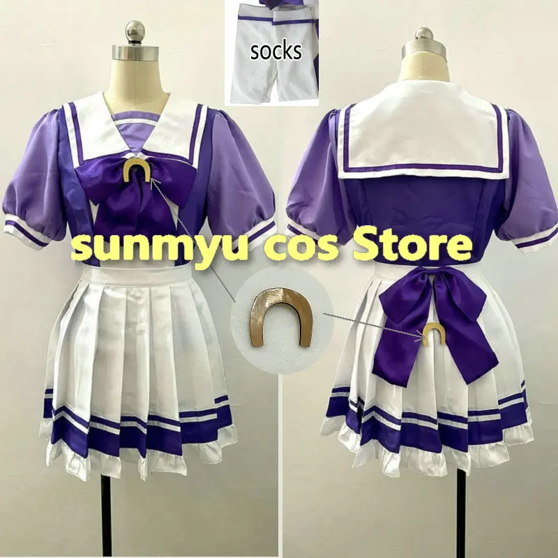 

Custom Size Uma Musume Pretty Derby Special Week Silence Suzuka Toukai Teiou School uniform Cosplay Costume Customize Halloween