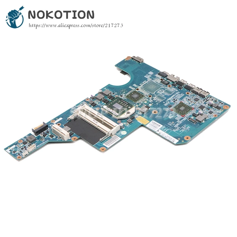Материнская плата NOKOTION 597674-001 для ноутбука HP CQ62 G62 разъем S1 DDR3 с бесплатным