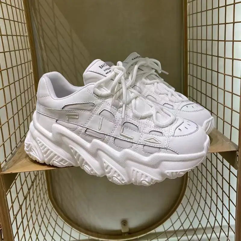 

2021 Spring Autumn Women's White Shoes Sneaker Thick-Soled Casual Shoes Increased Women's Shoes Single Shoes Zapatillas Mujer