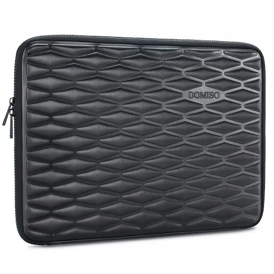 Black DOMISO 10 13 14 15,6 дюймов ударопрочный водонепроницаемый чехол для ноутбука легкий мягкий планшетный корпус EVA сумка для ноутбука для ноутбуков черный - Цвет: Black