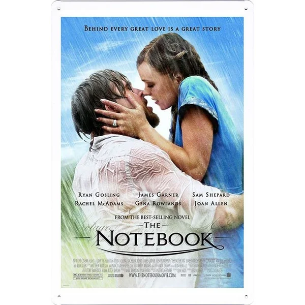 

20 x 30cm Notebook Retro Poster Home Theater Decor Metal Tin Sign Wall Art