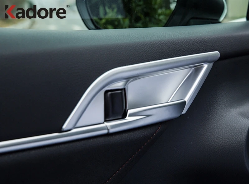 Для Toyota Camry 2018 2019 2020 углеродное волокно внутренняя дверная ручка крышка чаши