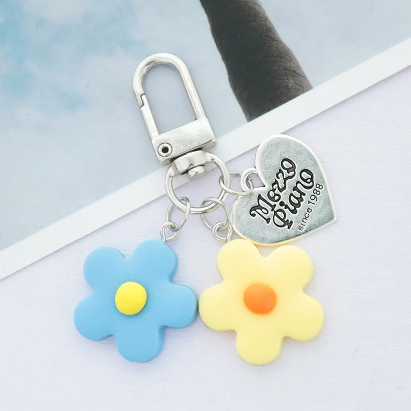 Новинка брелок для ключей женский с искусственным цветком милых девушек сумок