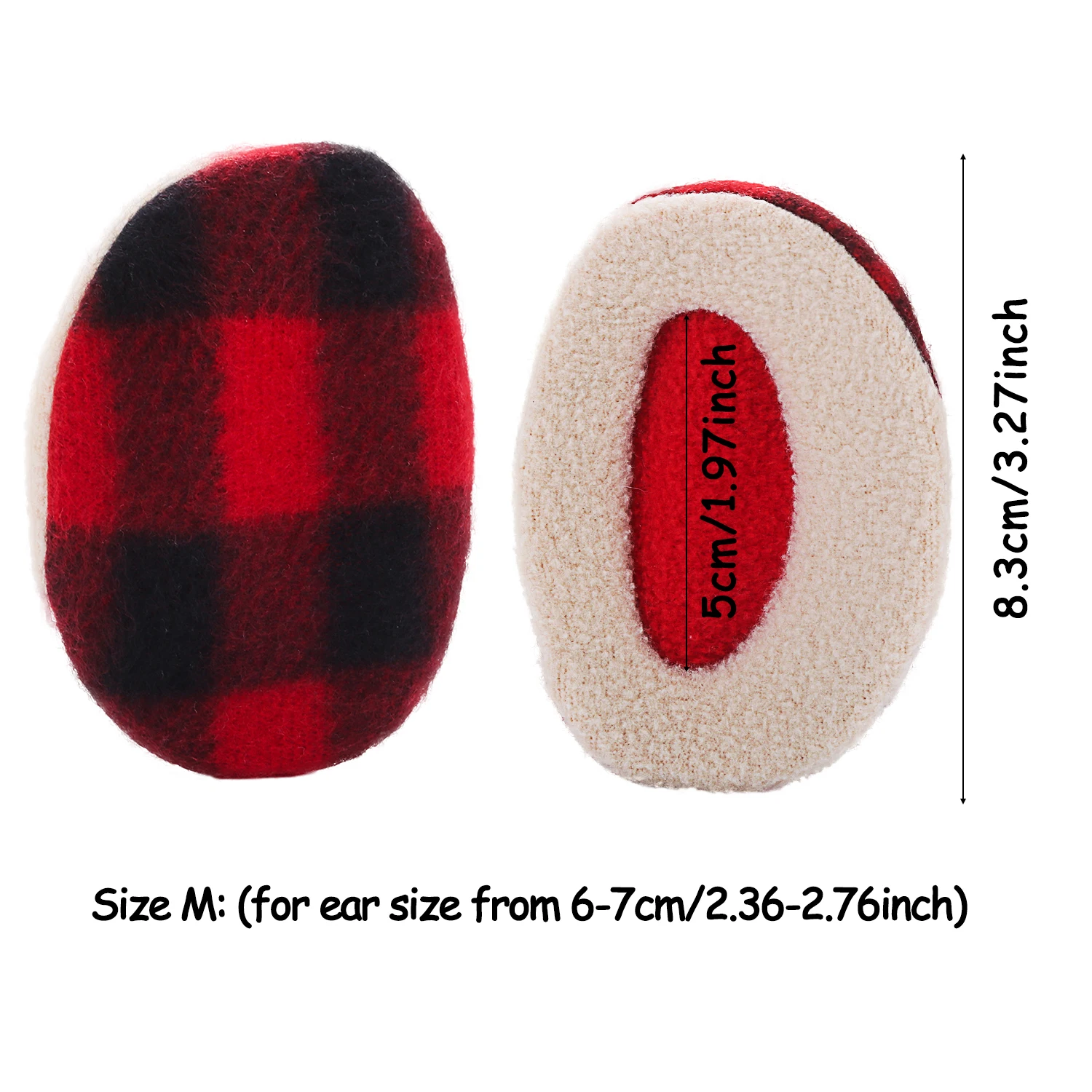 1 пара зимние плотные теплые флисовые наушники для мужчин и женщин | Аксессуары