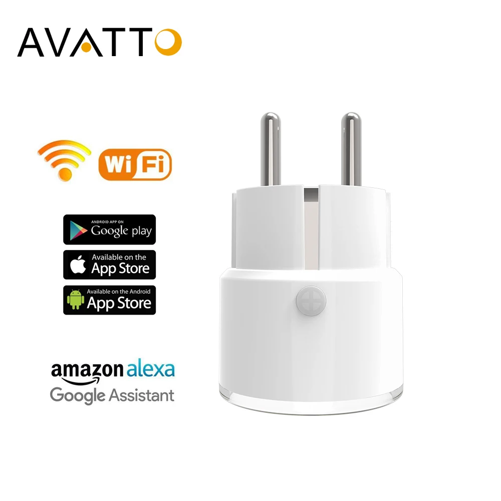 Смарт розетка AVATTO с Wi Fi 16 А Евророзетка|Умные розетки| |