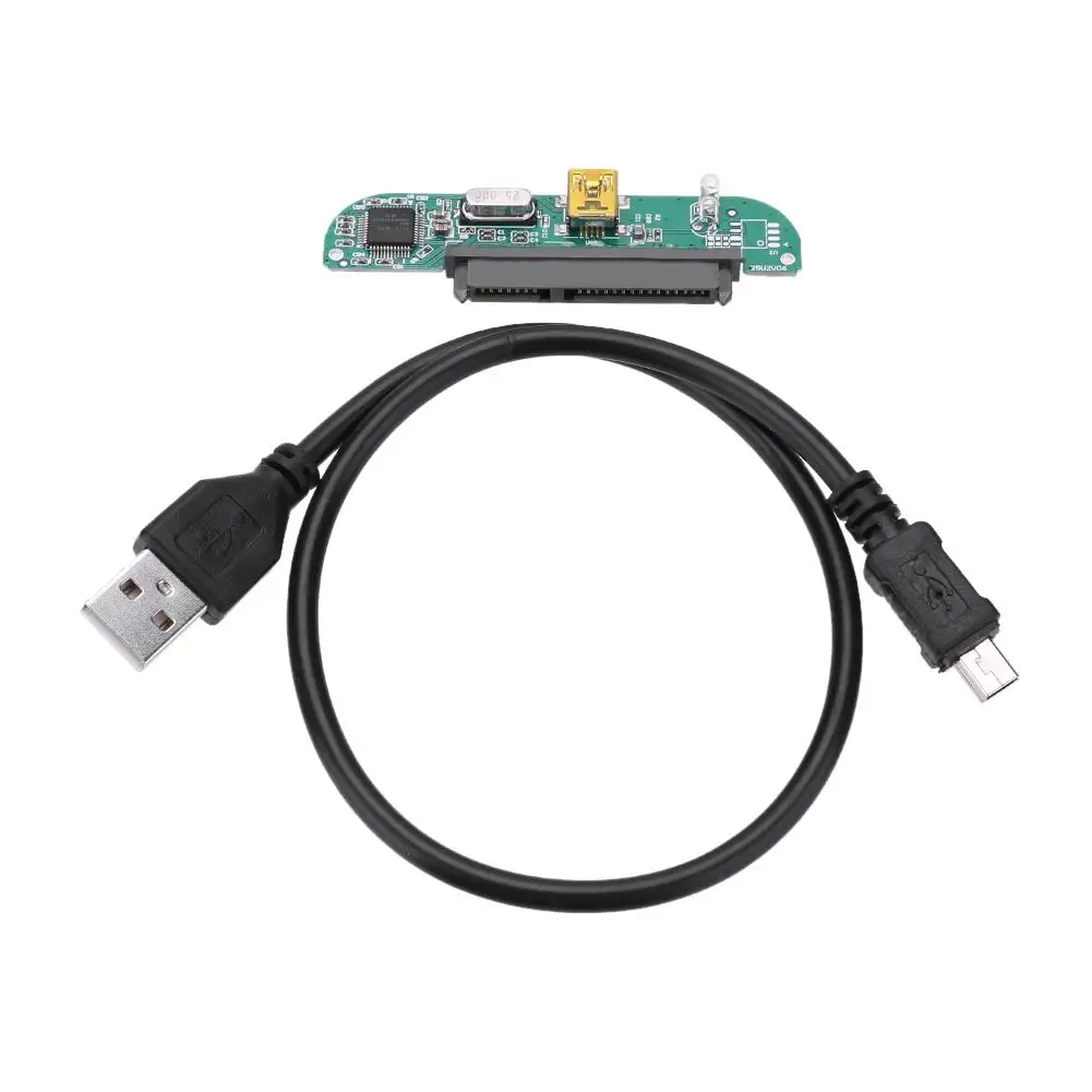 Hard Disk Adapter 2.5'' USB 2.0 tO SATA 7 + 15 Pin Converter for 2.5&quot Drive SSD Compatible with Laptop Desktop PC Computer |