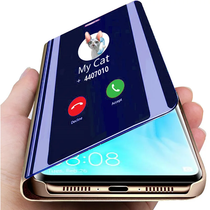 Умный зеркальный флип-чехол для телефона huawei p30 чехол для huawei p30 pro p 30 lite светильник p30pro 30pro Funda Coque capa