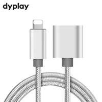 dyplay 8pin interface extension cable 1m male to female extender for iphone ipad charging adapter passing audio video data