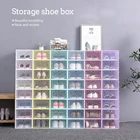 Коробка для хранения обуви, органайзер для хранения кроссовок, прозрачный баскетбольный шкаф для обуви, коллекционная коробка, демонстрационный шкаф
