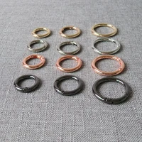 100 pcs metal o ring snap buckle openable key chain for bag car leather purse belt strap clasp carabiner accessory outdoor tool