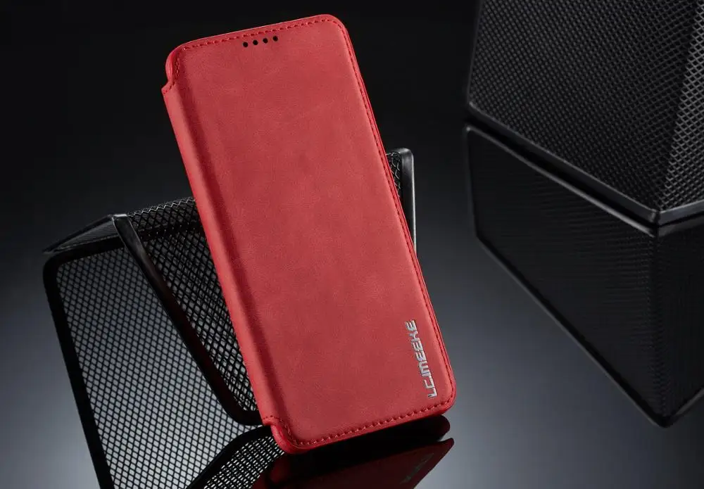 Red Чехол для телефона для iphone 7, 8, 6, 6 S, чехол Luxo, откидной кожаный чехол для iphone 7 PLUS, 8 PLUS, 6S PLUS, чехол-кошелек, Магнитный чехол-книжка - Цвет: Red