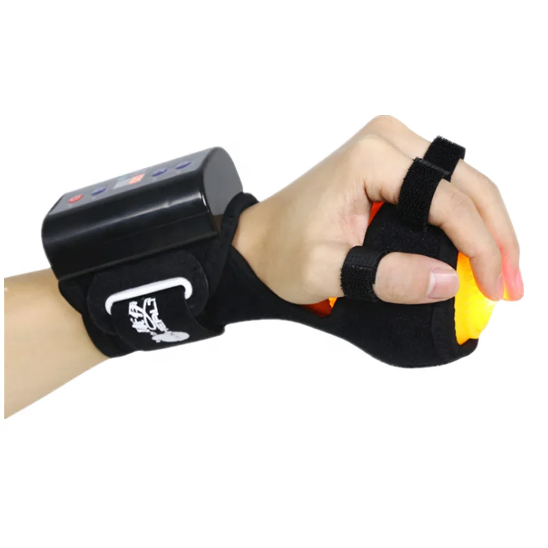 

Child electric Hand Massage Ball Hot Compress Stroke Hemiplegia Rehabilitation Training Machine Finger Recovery Equipment